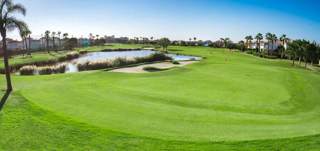 A hole with lake at Mar Menor Golf Course