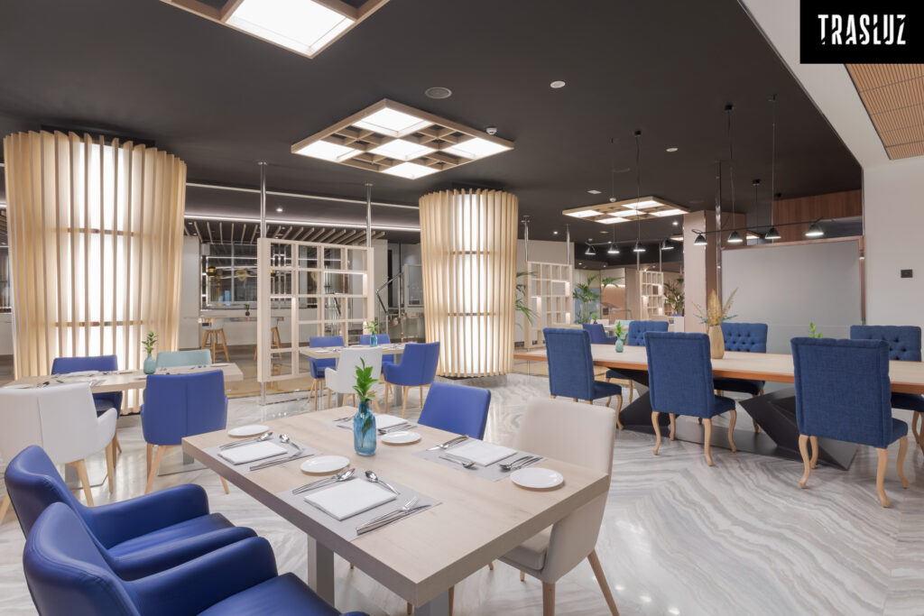 Indoor dining at Melia Alicante