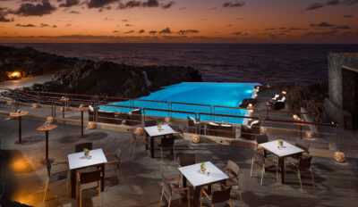 Melia Hacienda del Conde hotel outside seating & view