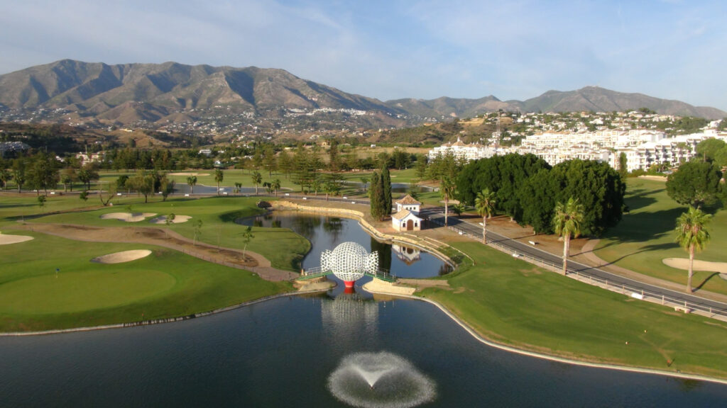 Aerial view of Mijas Los Lagos Golf Course