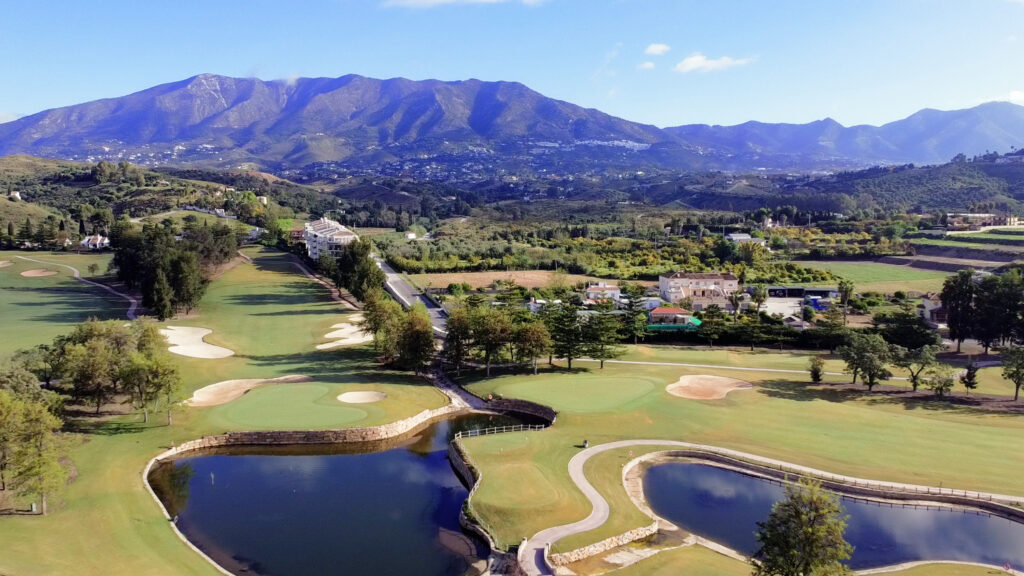 Aerial view of Mijas Los Lagos Golf Course