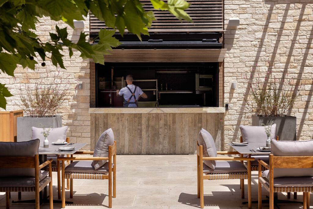 Outdoor kitchen at Minthis Resort