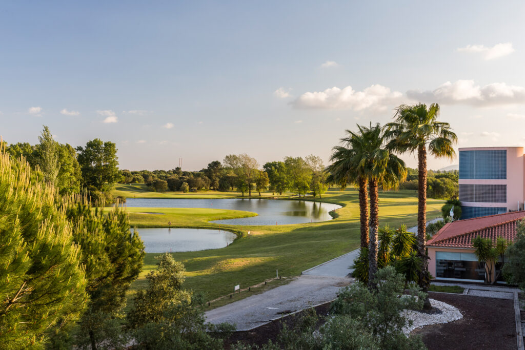 Trees and lake at Montado Golf Course