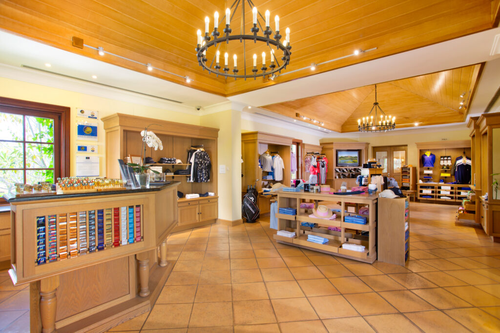 Pro shop at Monte Rei golf course