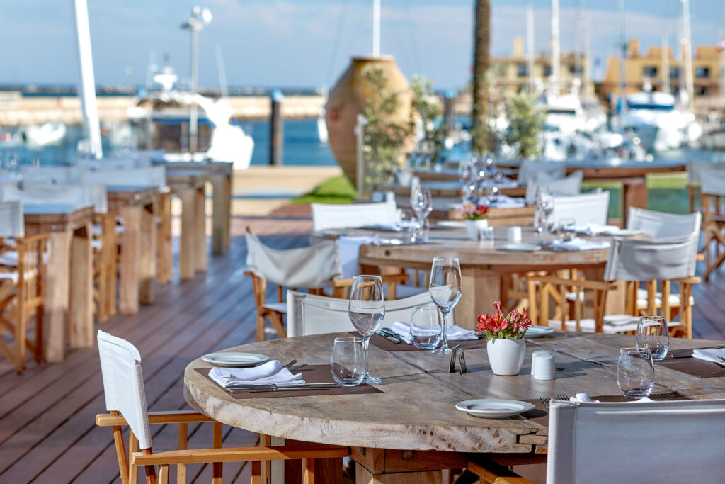 Outdoor dining at NH Marina Portimao Resort