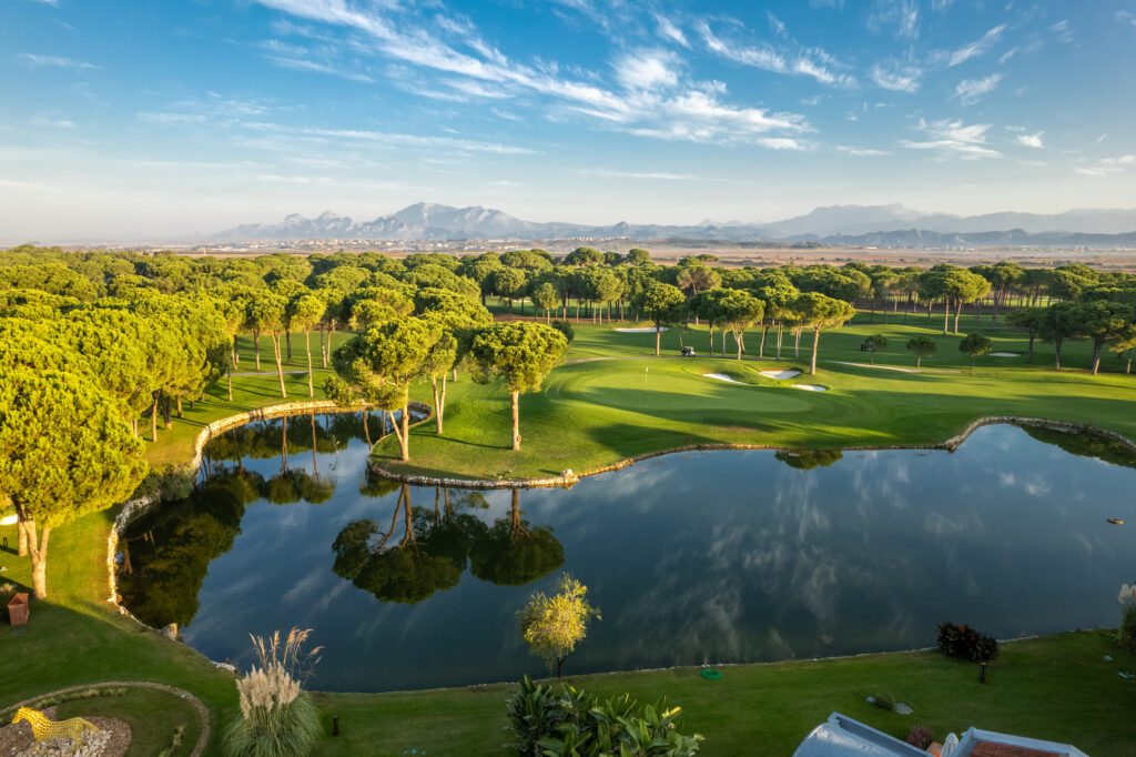 Lake on fairway with trees around at Nobilis Golf Course