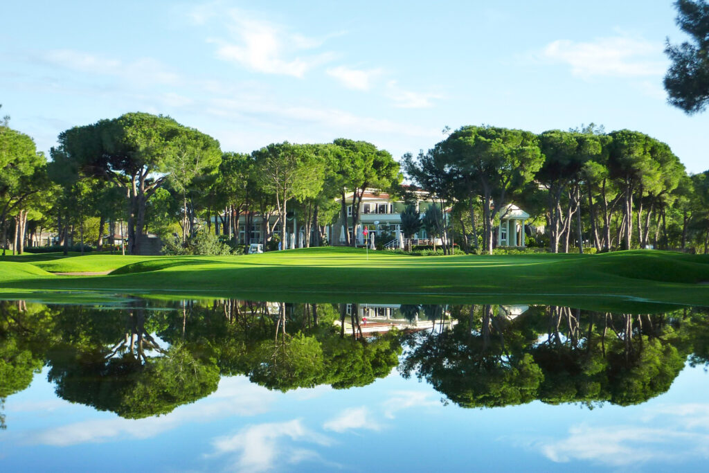 Lake with trees in background at Nobilis Golf Course