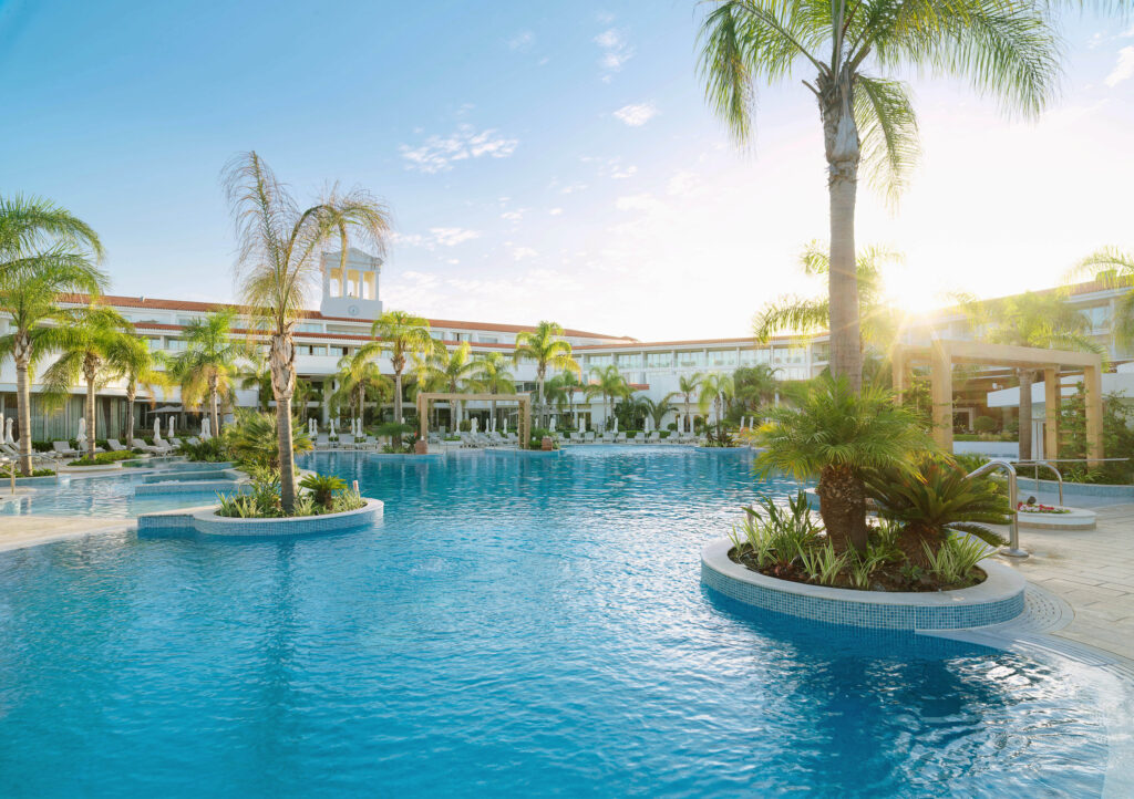 Outdoor pool at Olympic Lagoon Hotel