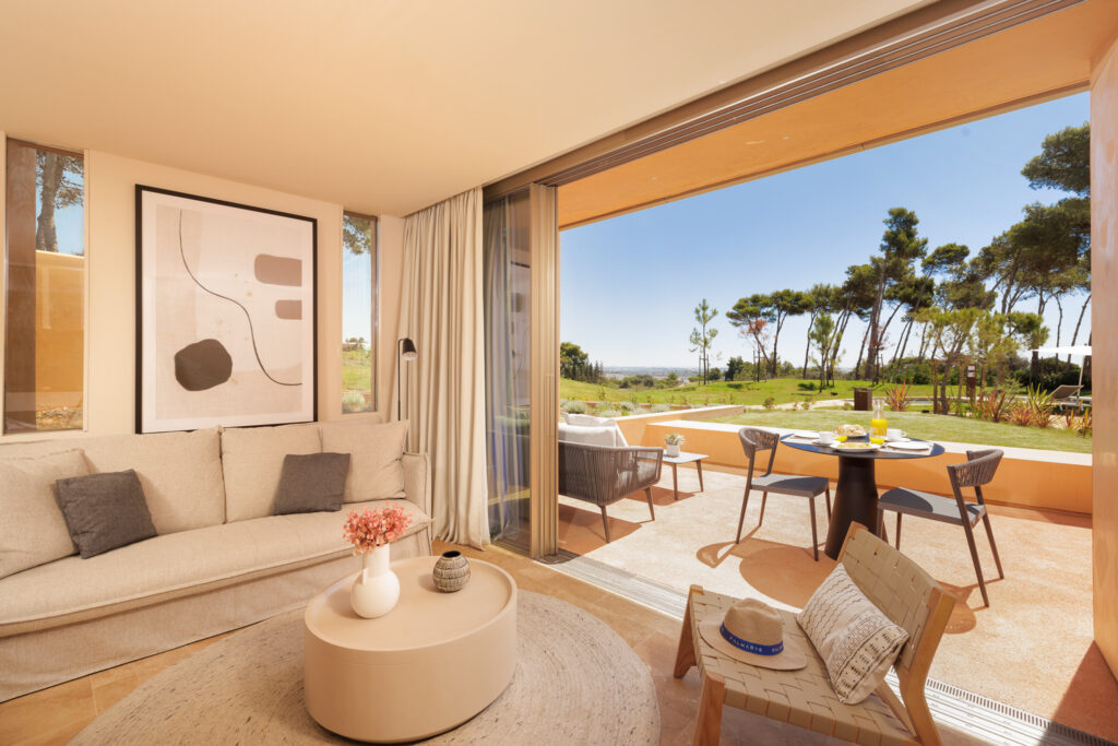 Living area in accommodation at Palmares Signature Apartments