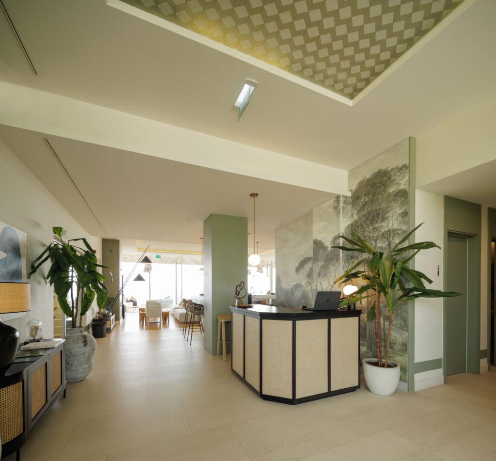 Reception area at Palmares Beach House Hotel