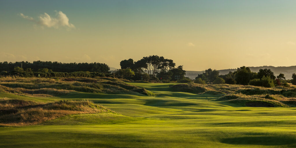 Fairway at Panmure Golf Club with trees in background