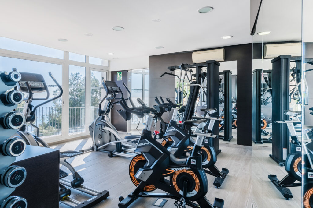 Gym facilities at Park Hotel San Jorge