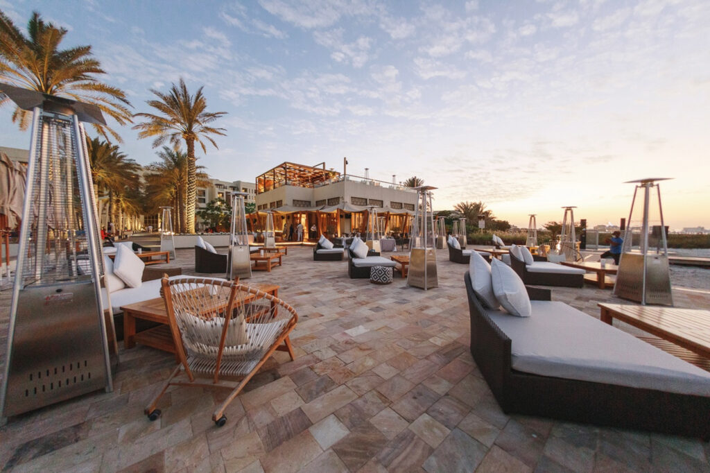 Outdoor seating area at Park Hyatt Abu Dhabi