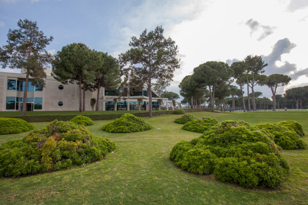 Fairway with building in background at The Pasha Golf Course