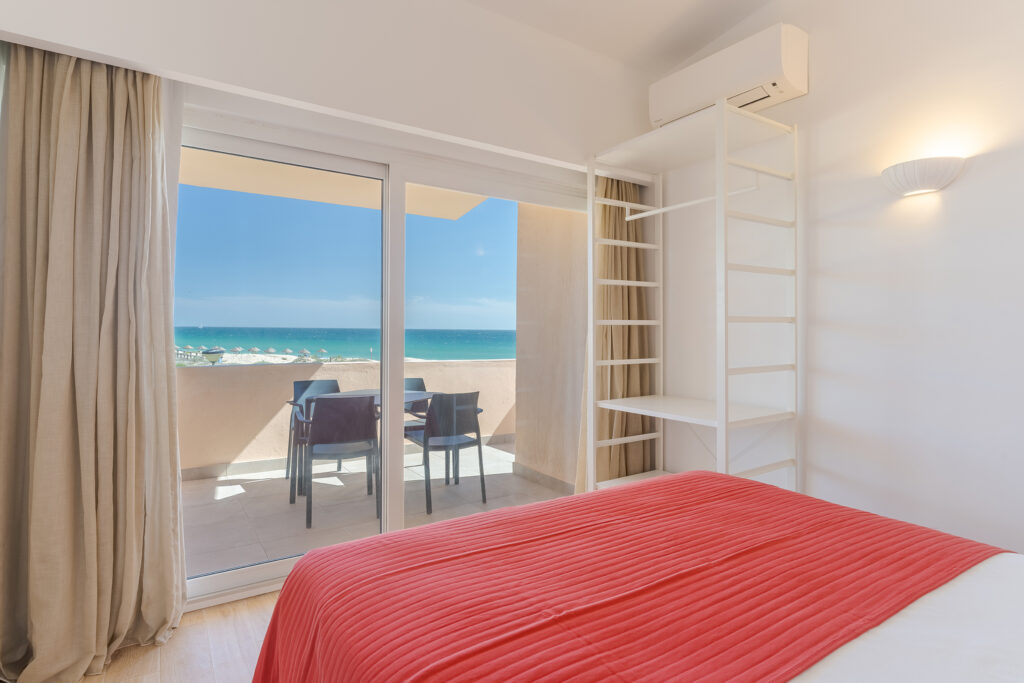 Double bed accommodation at Pestana Alvor Beach Villas with ocean view and terrace