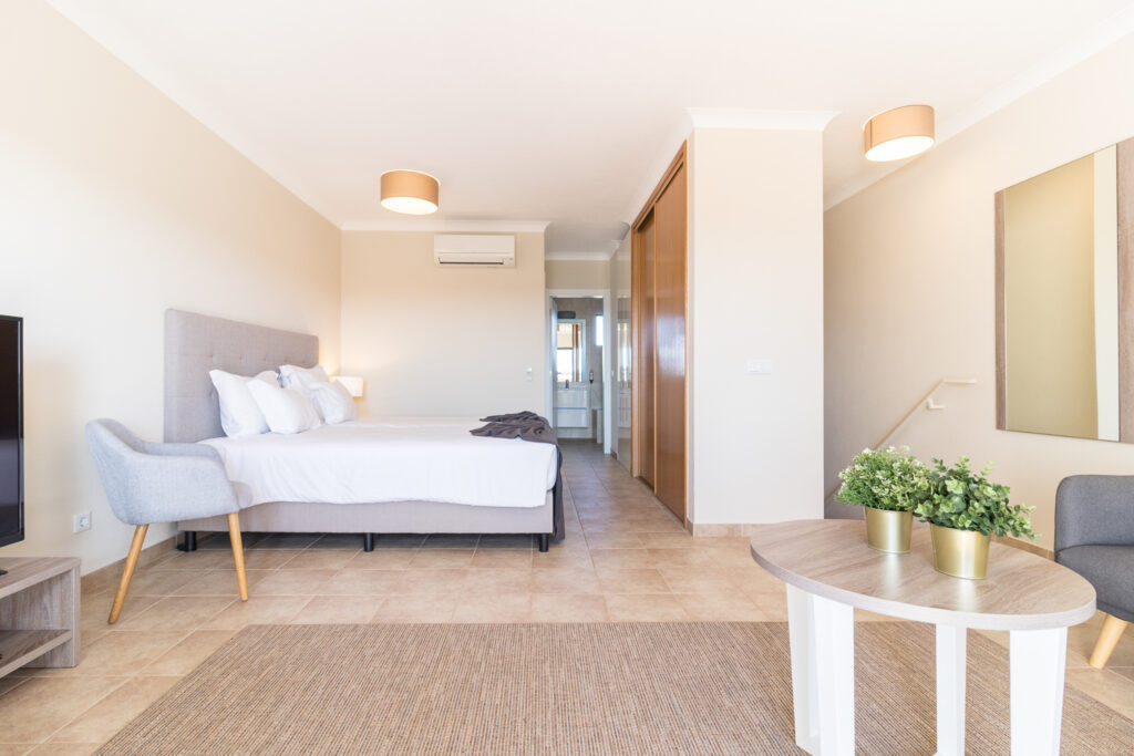 Double bed accommodation at Pestana Gramacho Residences Golf Resort
