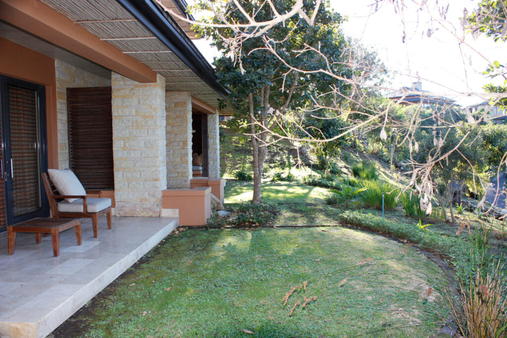 Garden area at Pezula Hotel