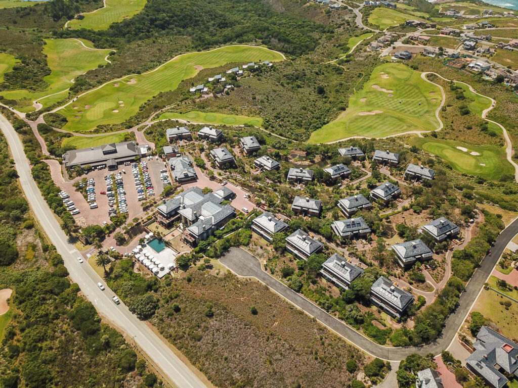 Aerial view of Pezula Hotel