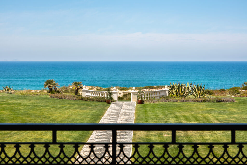 Garden and beach view at Praia D'el Rey Marriott Golf and Beach Resort