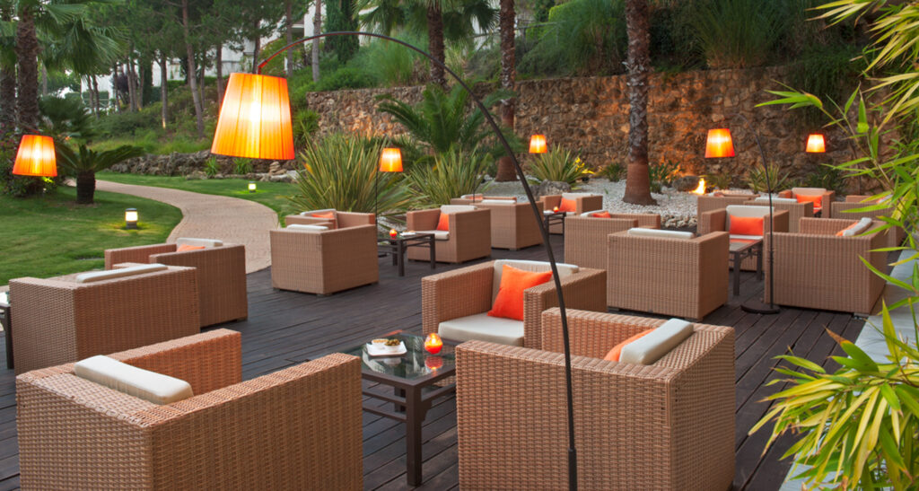 Outdoor seating area at Precise Resort El Rompido