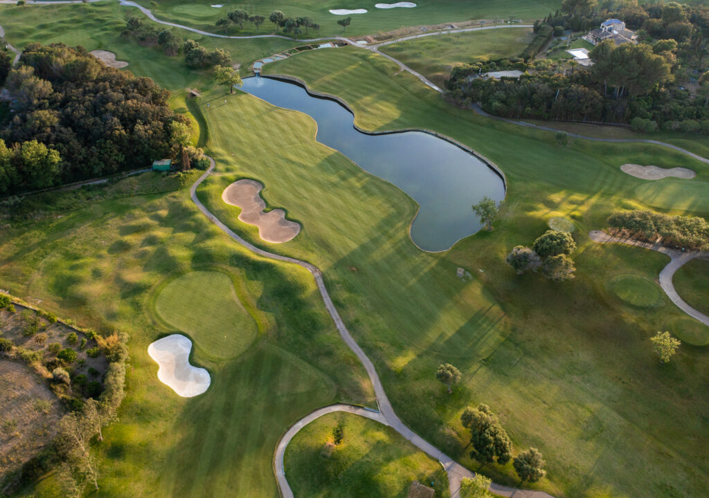 Aerial view of Pula Golf Club