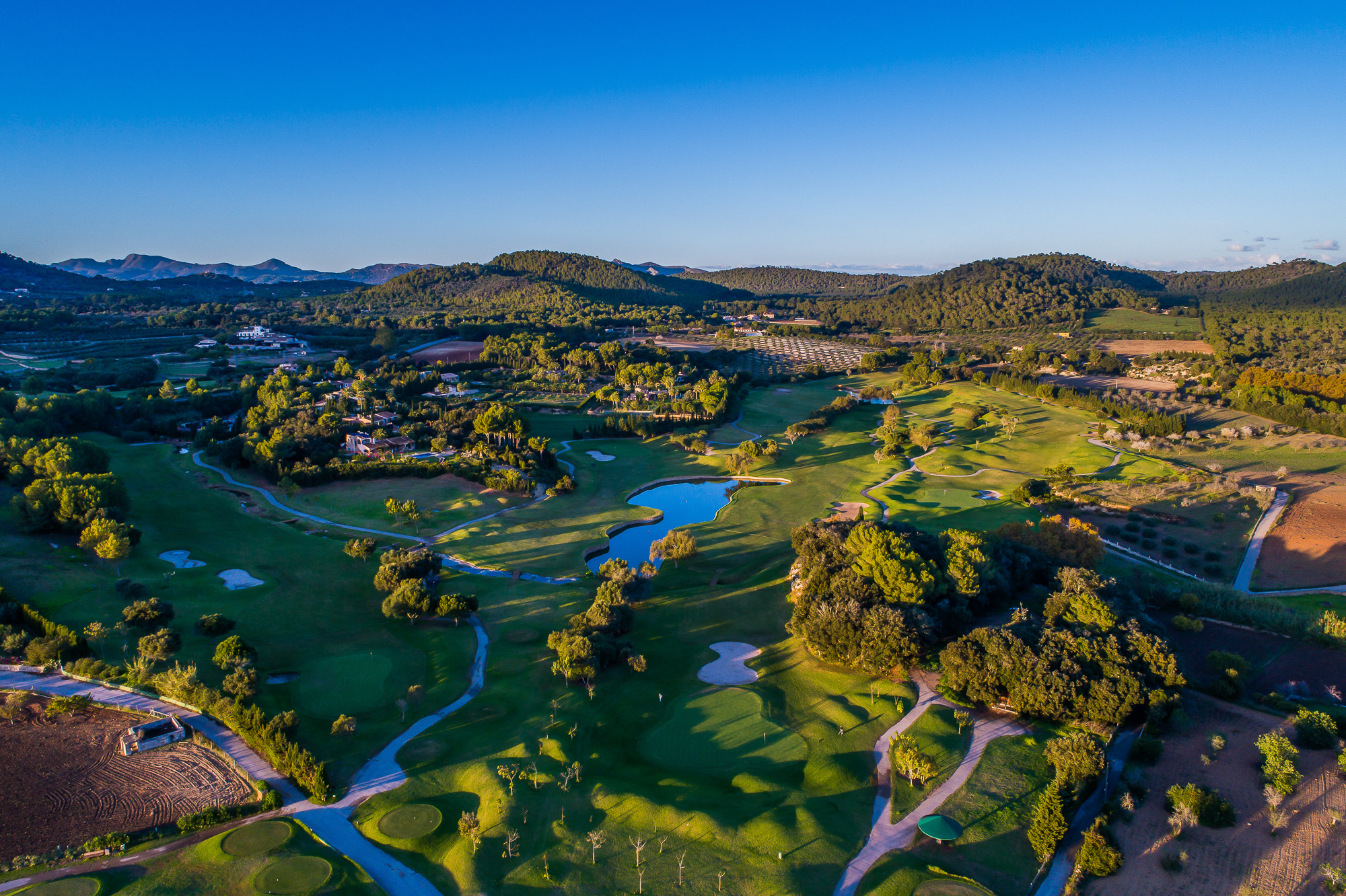 Aerial view of Pula Golf Club