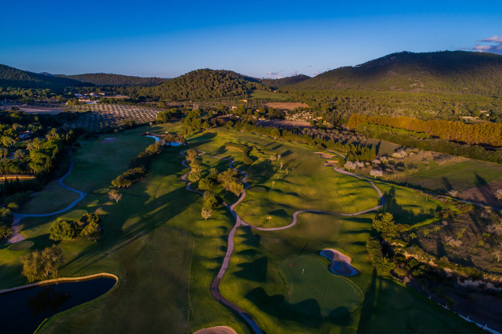 Aerial view of Pula Golf Club