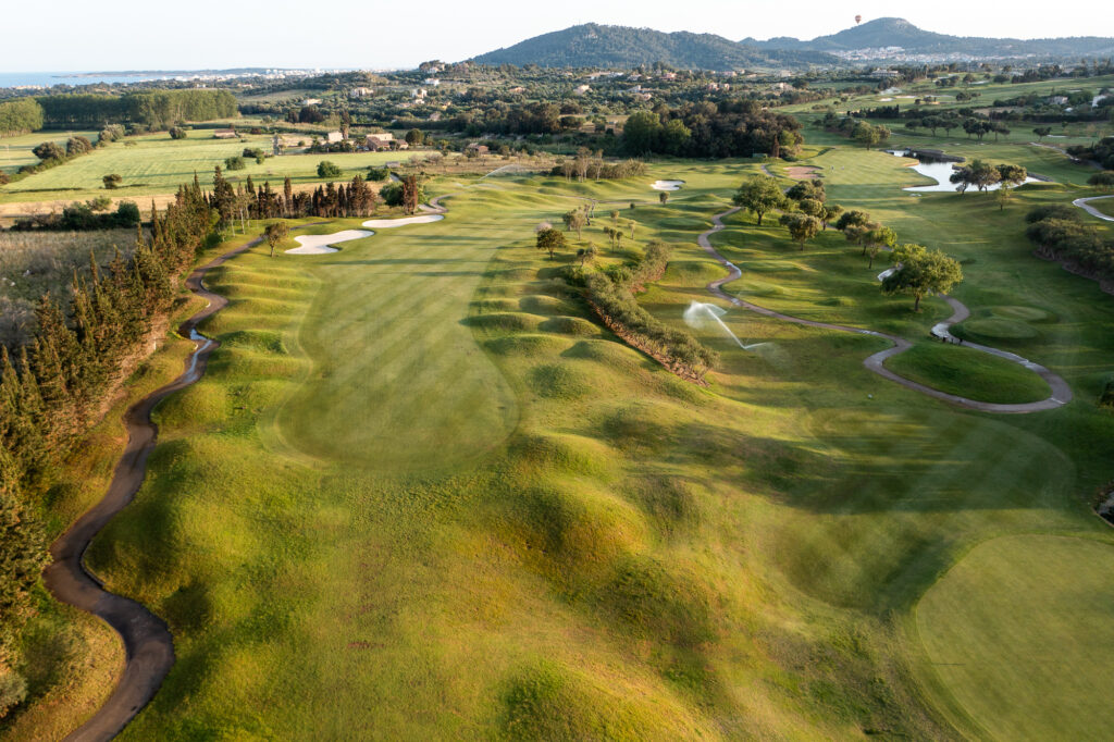 Aerial view of Pula Golf Club