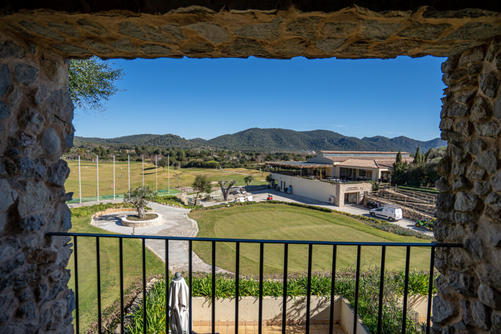 Balcony with golf view at Pula Golf Resort