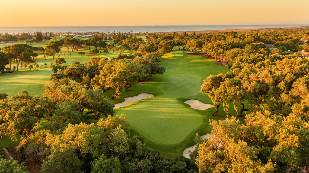 Aerial view of Real Club Valderrama Golf Course