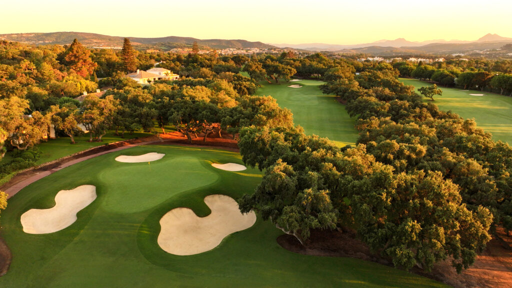 Aerial view of Real Club Valderrama Golf Course