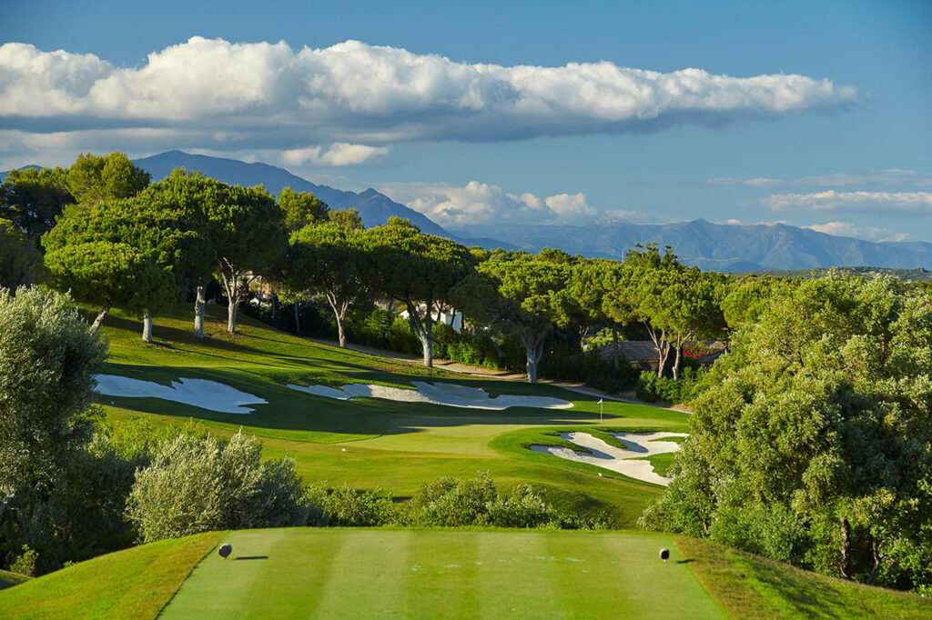 View of the fairway at Real Club Valderrama Golf Course