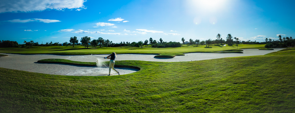 Person playing golf at Roda Golf Course