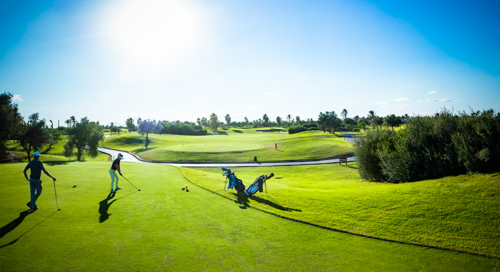 People playing golf at Roda Golf Course