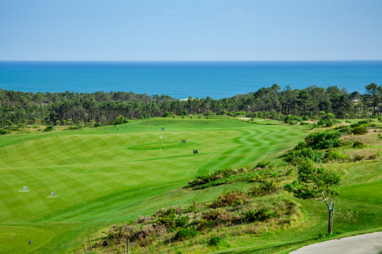 Aerial view of practice area at Royal Obidos Golf Course