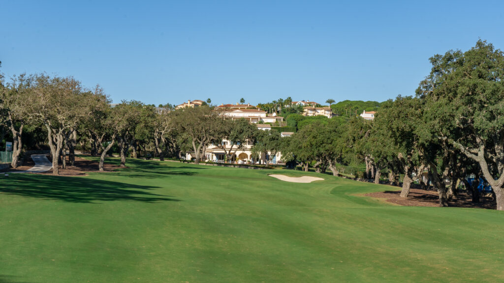 Fairway with trees around at San Roque - The Old Course