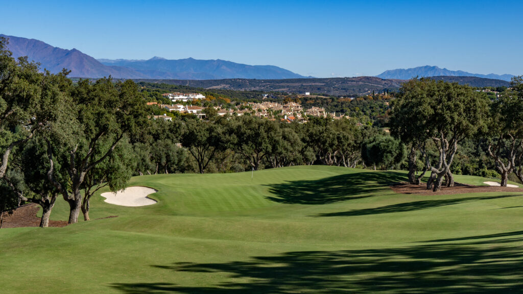 Fairway with trees around at San Roque - The Old Course