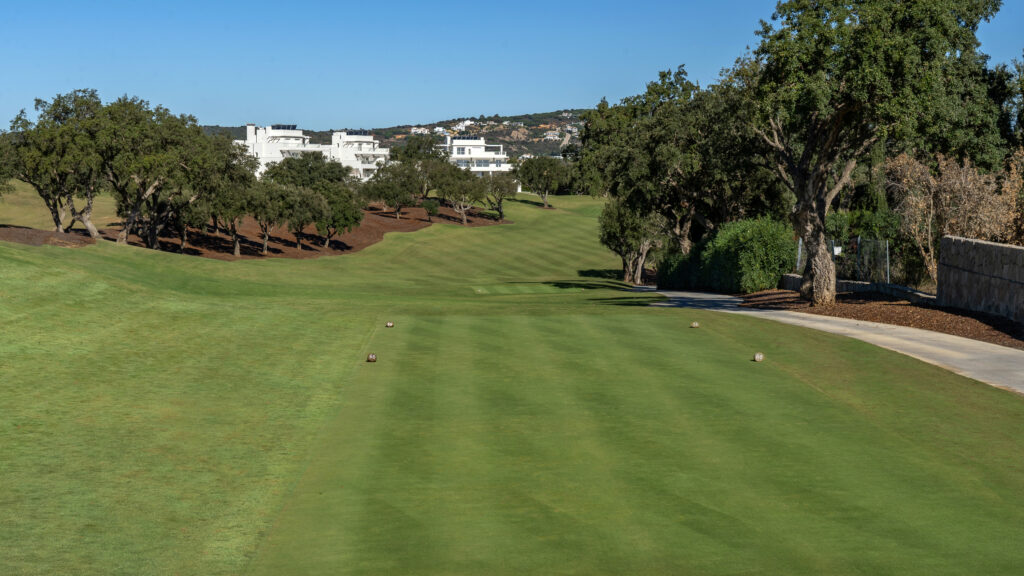 Tee box overlooking the fairway at San Roque - The Old Course