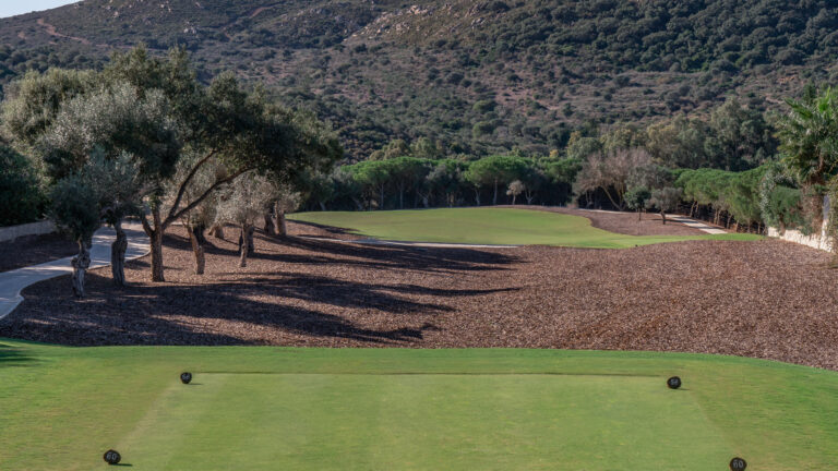 View of fairway from the tee box at San Roque - The Old Course