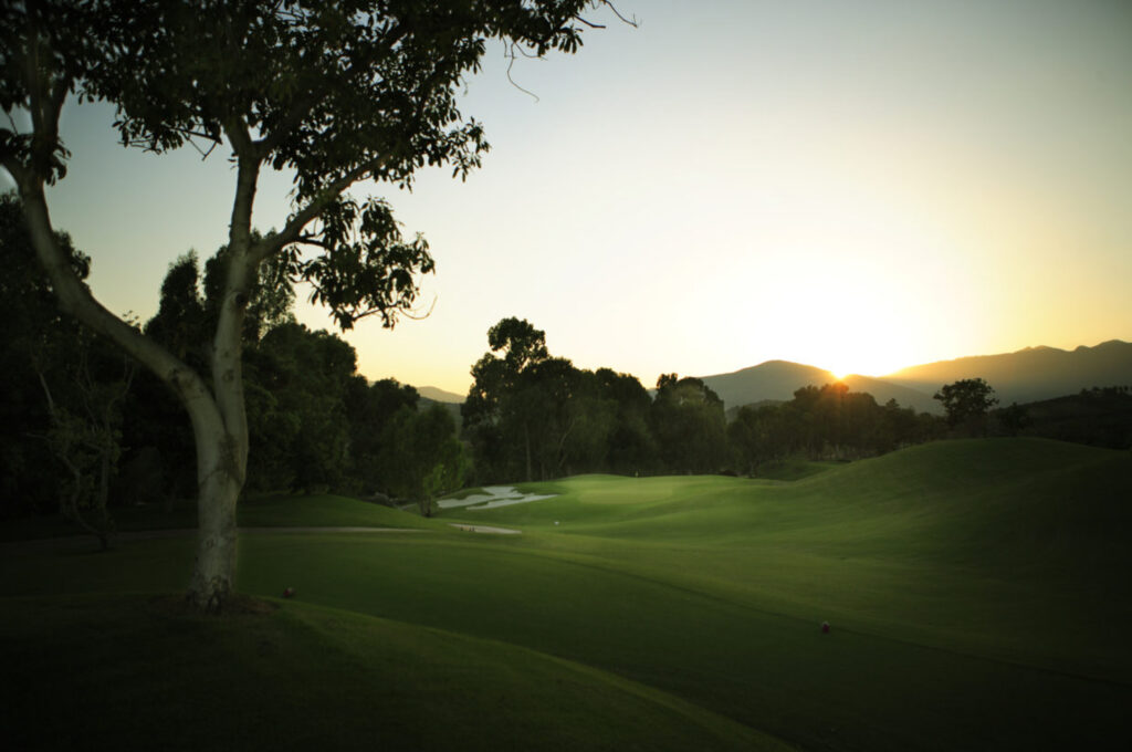 Fairway with trees around at Santana Golf Course