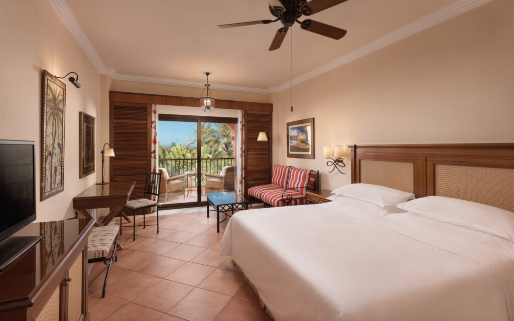 Sheraton Fuerteventura Beach Golf and Spa Resort bedroom with a balcony