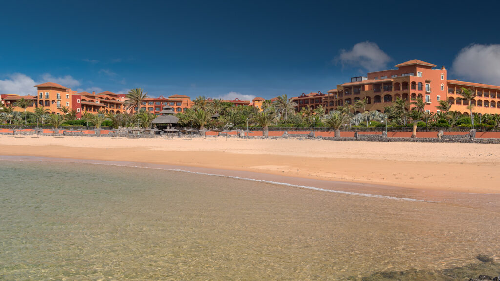 Sheraton Fuerteventura Beach Golf and Spa Resort opposite the beach