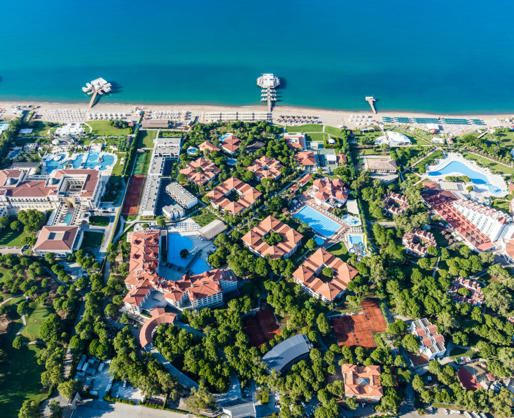 Aerial view of Sirene Belek Hotel