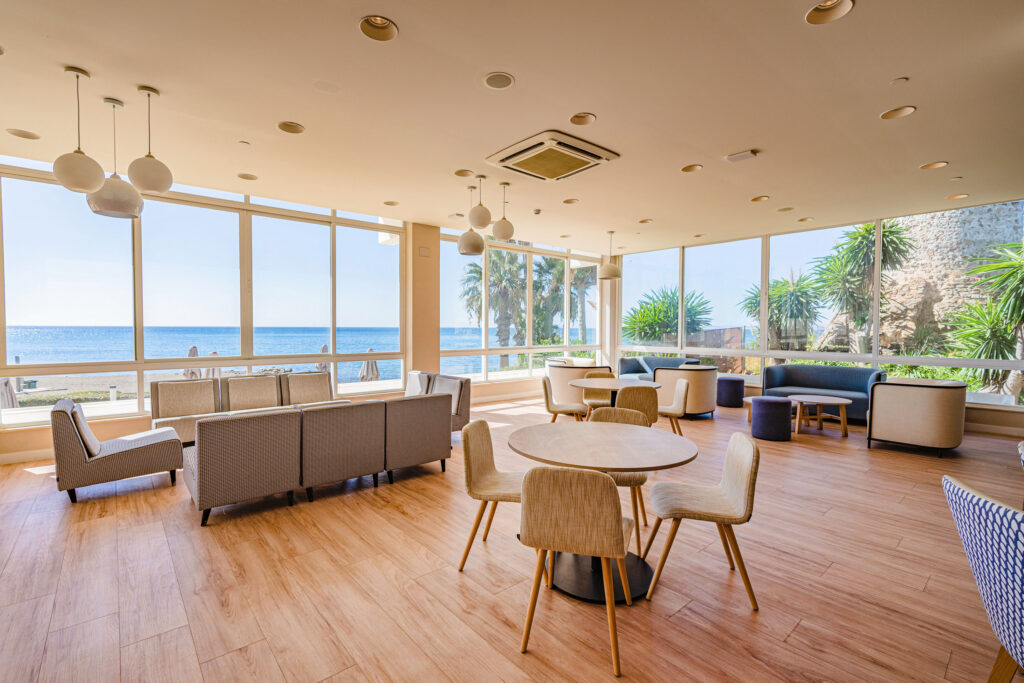 Indoor seating area at Sol Marbella Estepona Atalaya Park