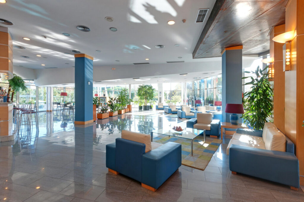 Indoor seating area at Sol Port Cambrils Hotel