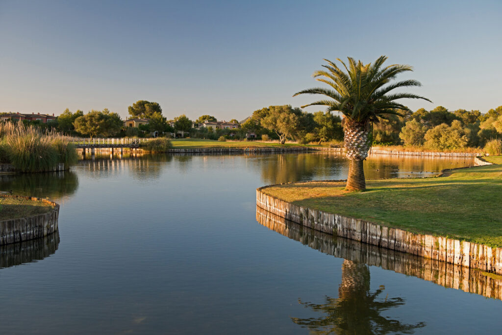 Lake with trees in background at Son Antem - East Course