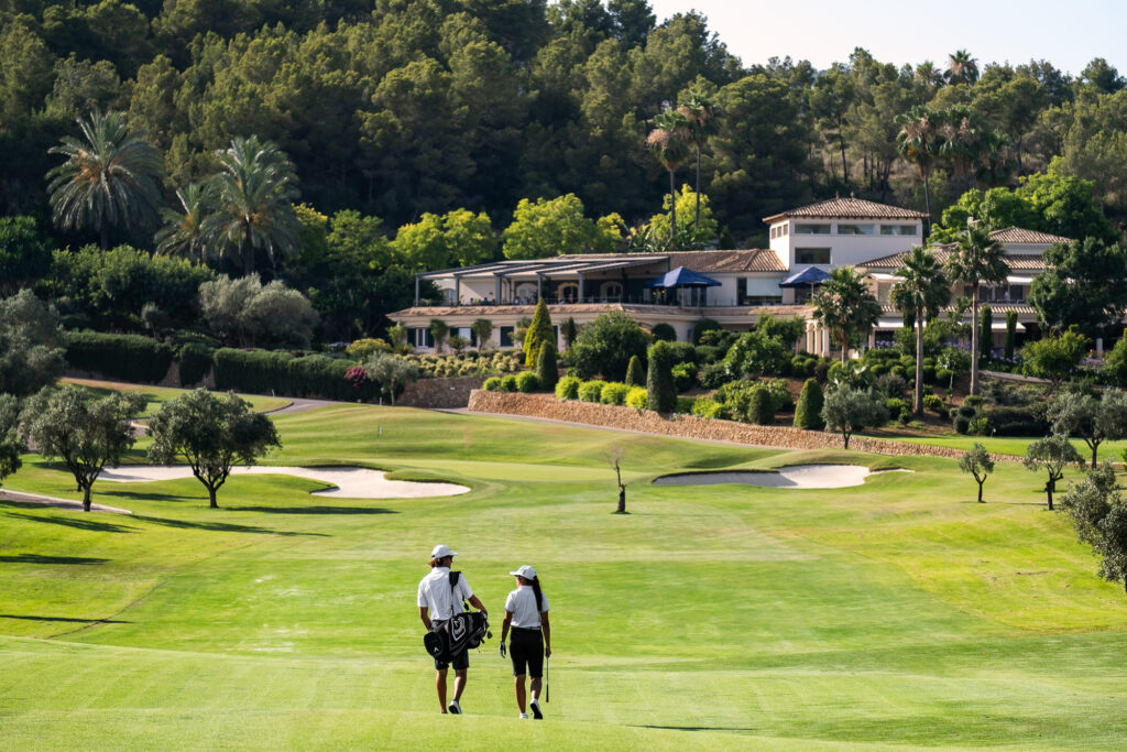 People walking across the fairway at Son Muntaner Golf Course