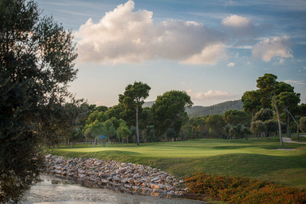 Fairway with trees around at Son Servera Golf Course