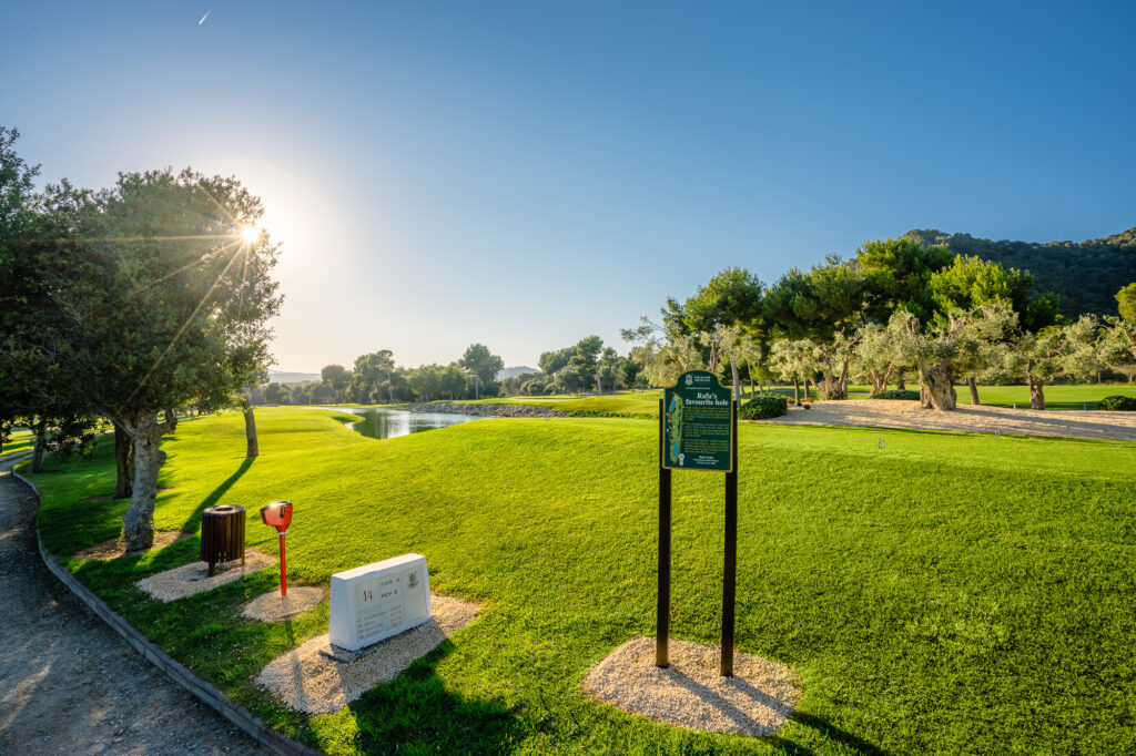 Fairway with trees at Son Servera Golf Course