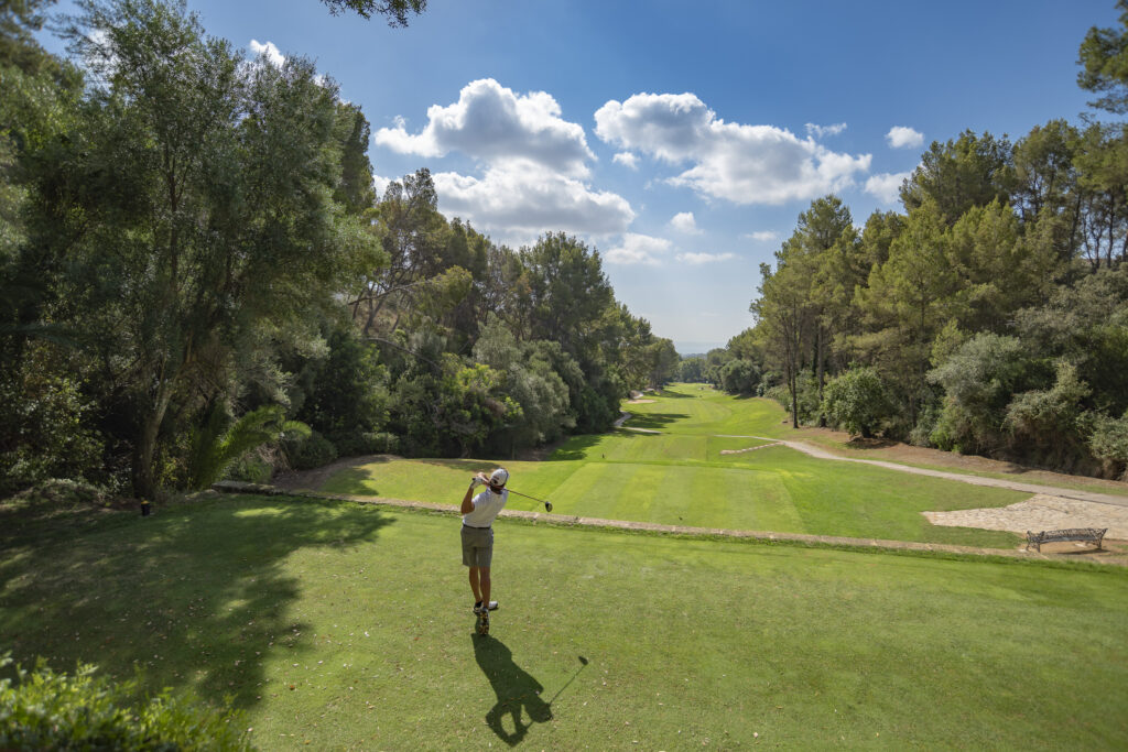 Person playing golf at Son Vida Golf Course